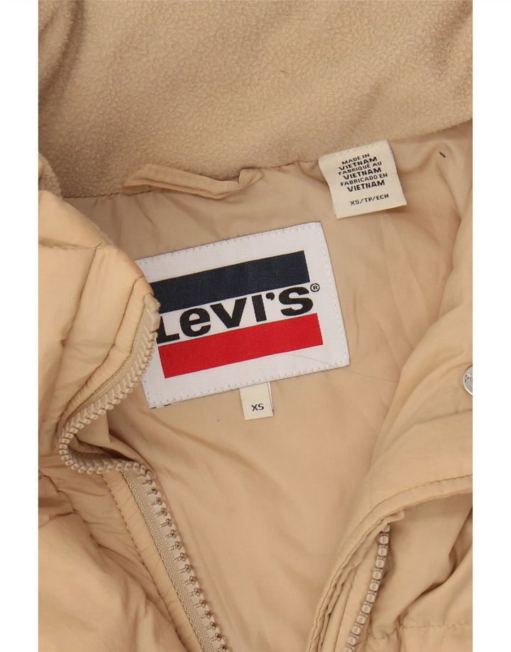 Giacca imbottita oversize da donna LEVI'S UK 6 XS Beige poliammide