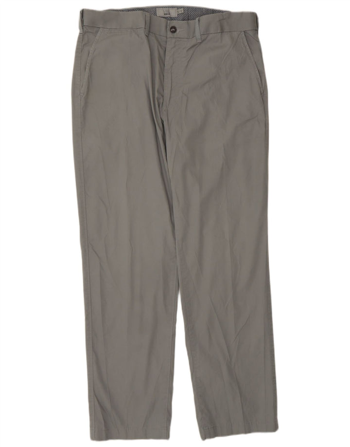 Pantaloni chino regolari da uomo Marks & Spencer W36 L31 cotone grigio