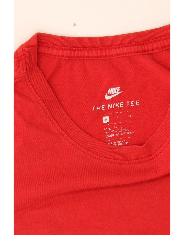 NIKE Mens T-Shirt Top Small Red Cotton Vintage Nike and Second-Hand Nike from Messina Hembry 