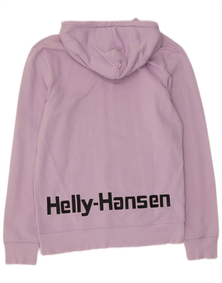 HELLY HANSEN Felpa con cappuccio grafica da uomo vestibilità regolare piccola in cotone viola