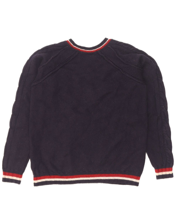 Just Cavalli Maglione da donna con scollo a V UK 14 Medio Blu Navy