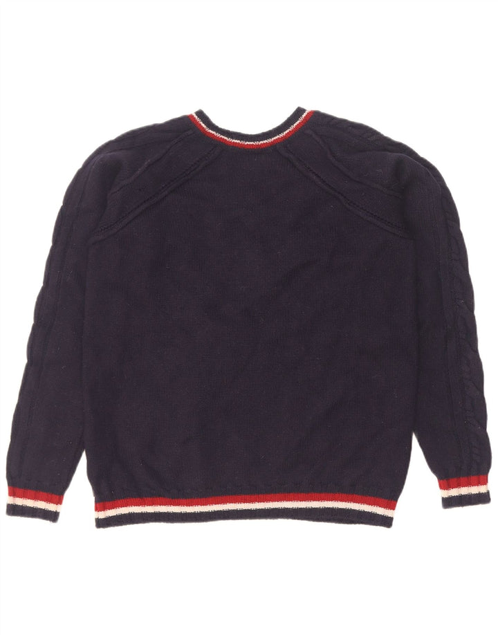 Just Cavalli Maglione da donna con scollo a V UK 14 Medio Blu Navy
