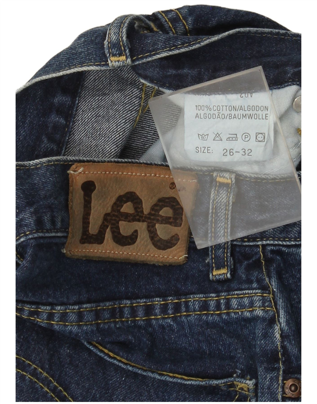 Jeans svasati da donna Lee W26 L32 cotone blu