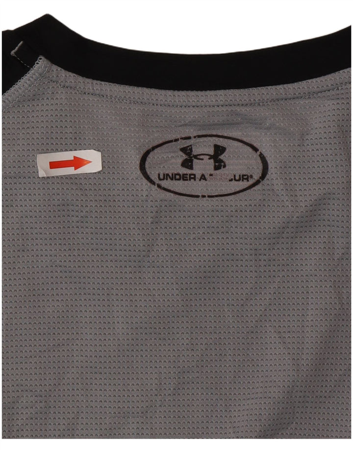 Canottiera Under Armour da uomo Heat Gear, piccola, in poliestere color block nero