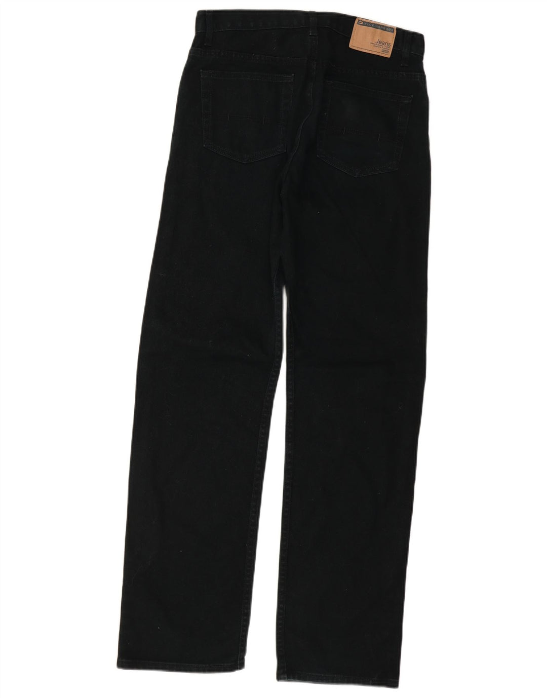 Jeans dritti da uomo Marks & Spencer Blue Harbour W32 L33 cotone nero