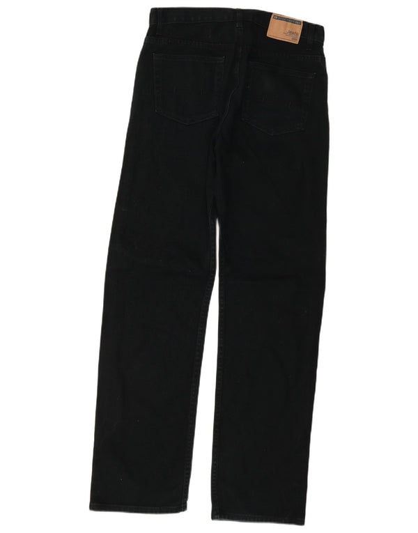 Jeans dritti da uomo Marks & Spencer Blue Harbour W32 L33 cotone nero