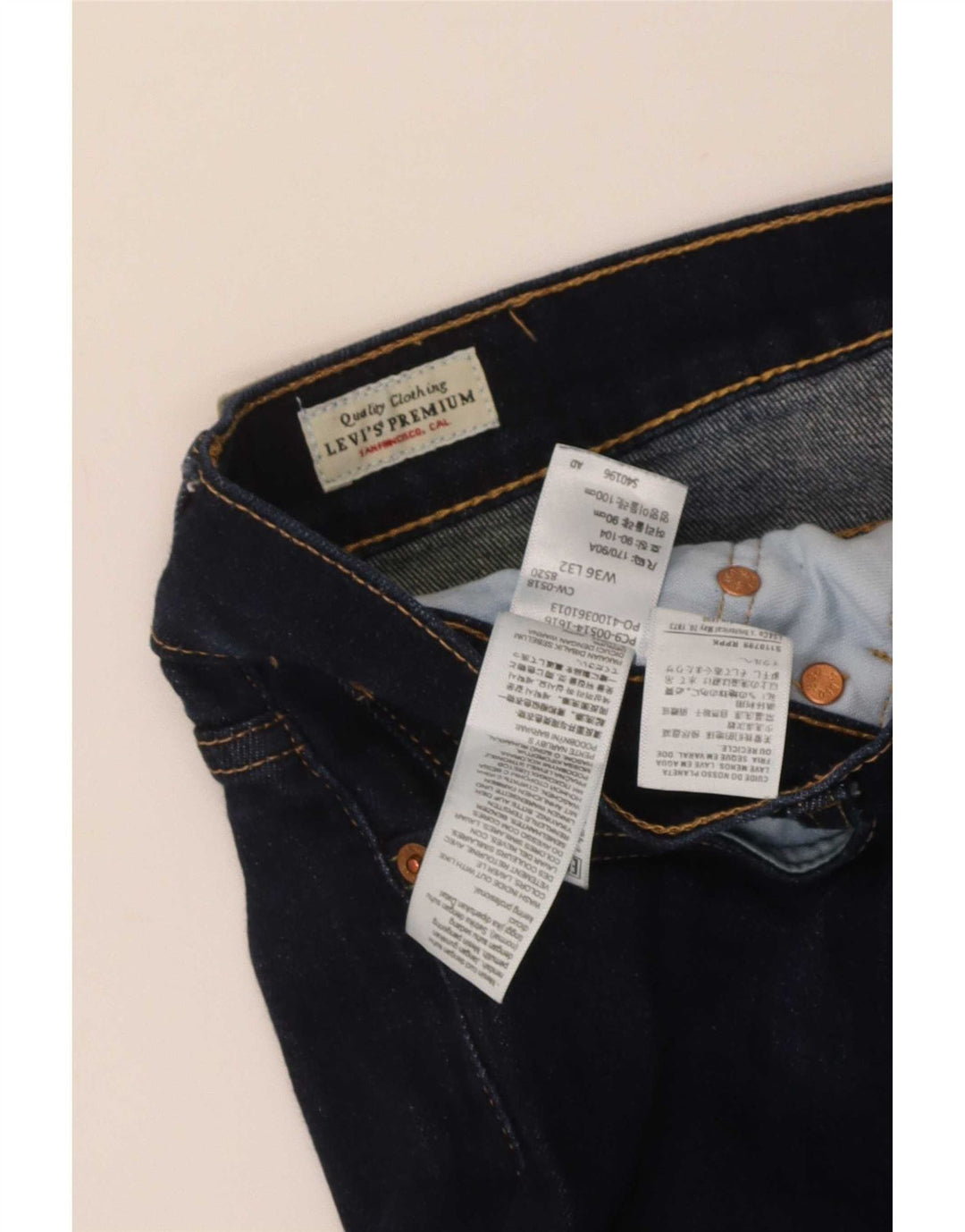 Levi's Uomo 551 Jeans dritti W36 L32 Cotone blu navy