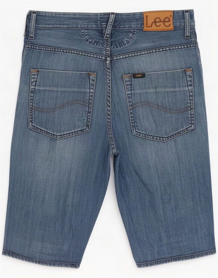 Lee Pantaloncini di jeans da uomo piccoli W29 Blu Cotone