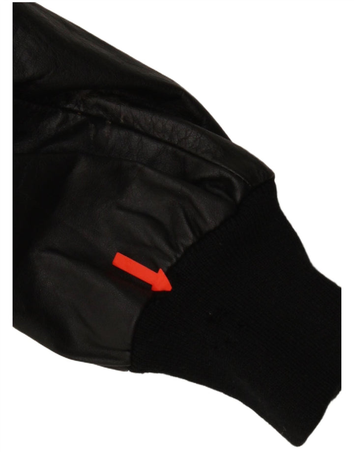 Giacca in Pelle Uomo Piccini IT 58 2XL Pelle Nera