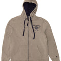 IZOD Mens Slim Fit Zip Hoodie Sweater Medium Grey Polyester