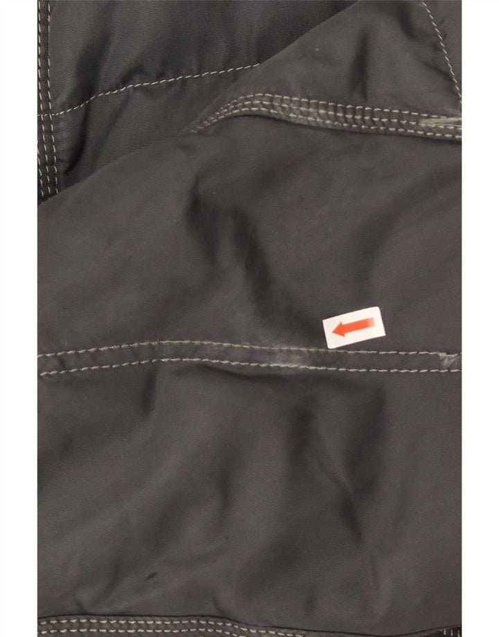Giacca imbottita bomber con cappuccio da uomo Gas UK 42 XL Grigia
