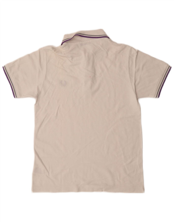 Polo Fred Perry da bambino 13-14 anni in cotone bianco sporco