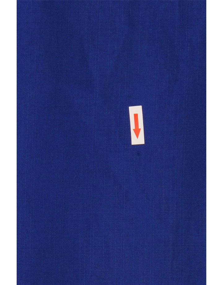 Gonna a pieghe vintage da donna UK 14 media W28 poliestere blu