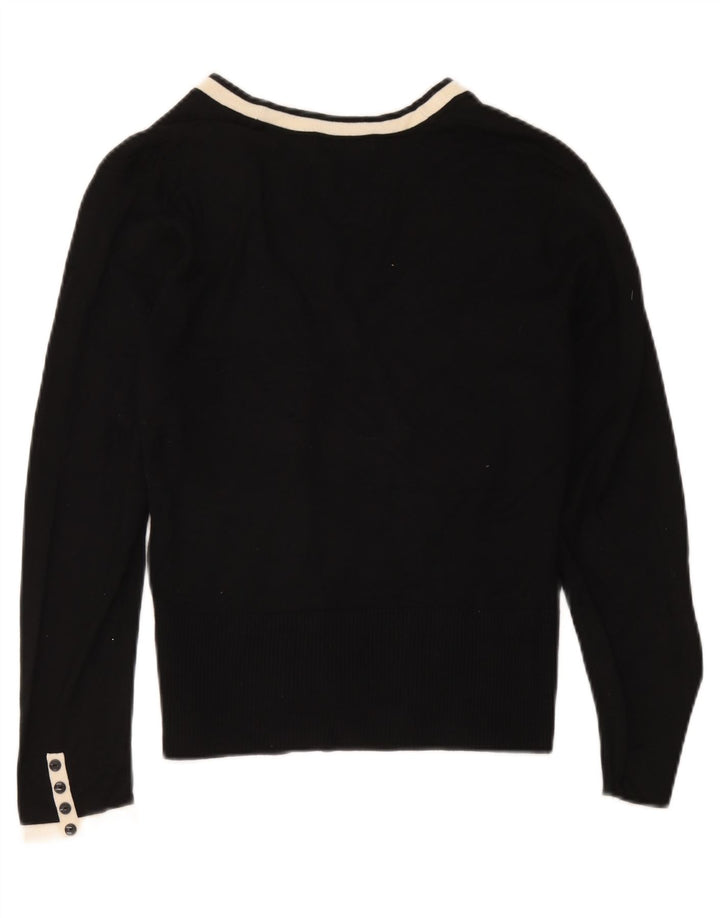 Maglione cardigan da donna Marks & Spencer UK 14 Large Black Colourblock