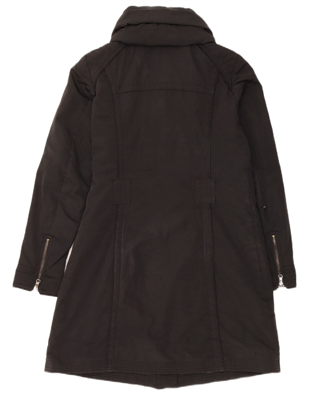 Cappotto Giacca a Vento Donna TRUSSARDI JEANS IT 44 Medio Nero Poliestere