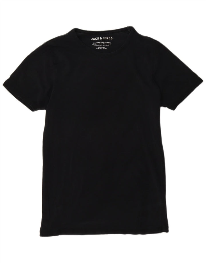 T-shirt da uomo Jack & Jones Top in cotone blu navy medio