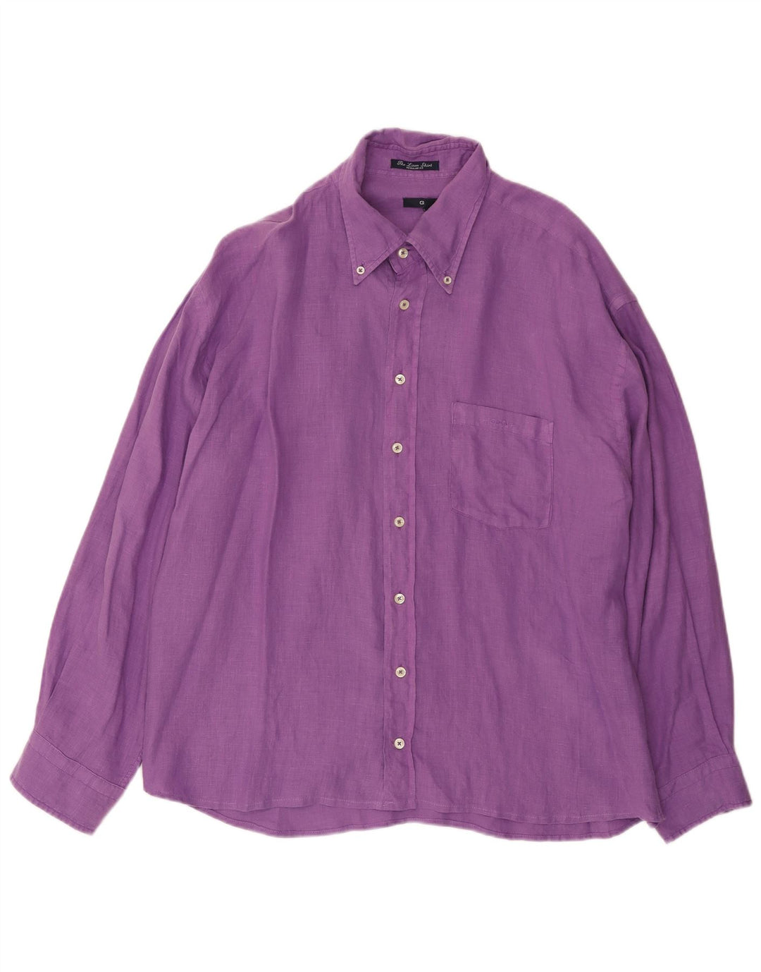 GANT Camicia da uomo vestibilità regolare 2XL Lino viola