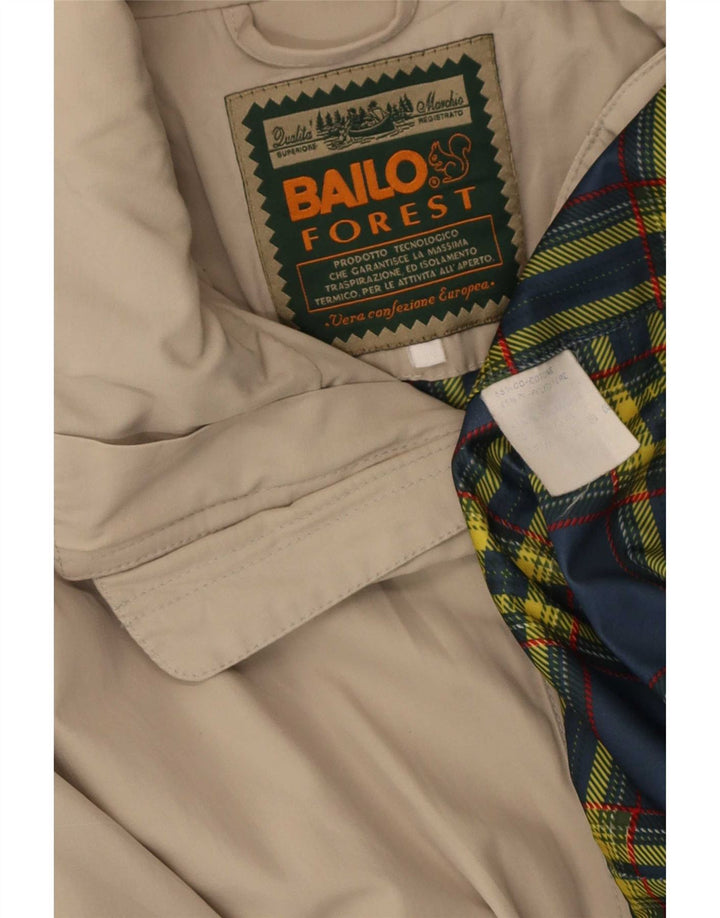 Giacca antipioggia con cappuccio da uomo Bailo UK 38 Cotone beige medio
