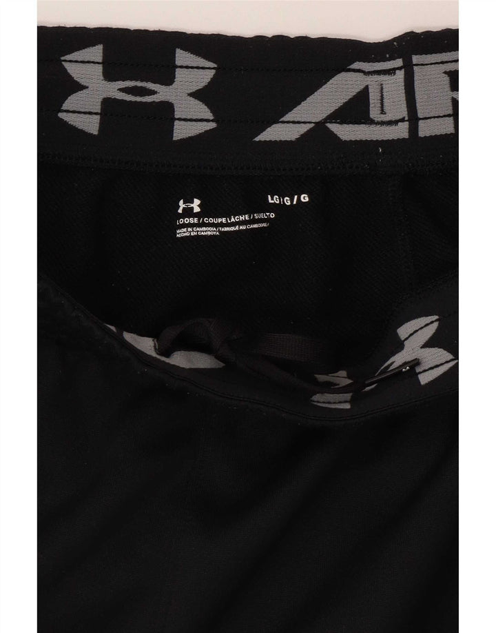 Pantaloncini sportivi da uomo Under Armour grandi neri
