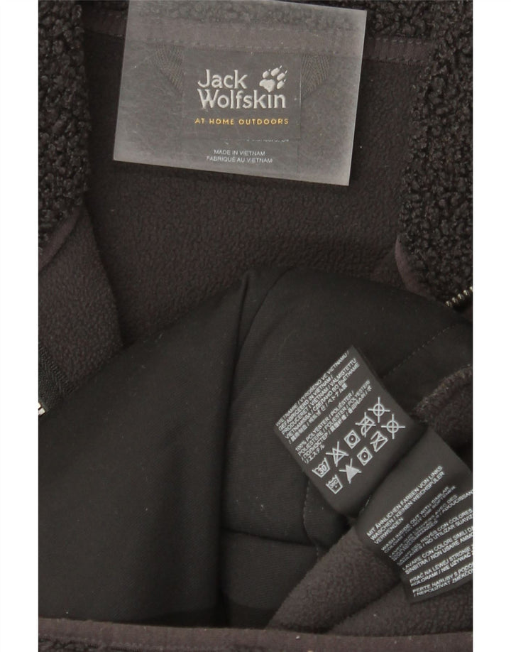 Jack Wolfskin Cappotto in pile oversize da donna UK 6 XS Poliestere grigio