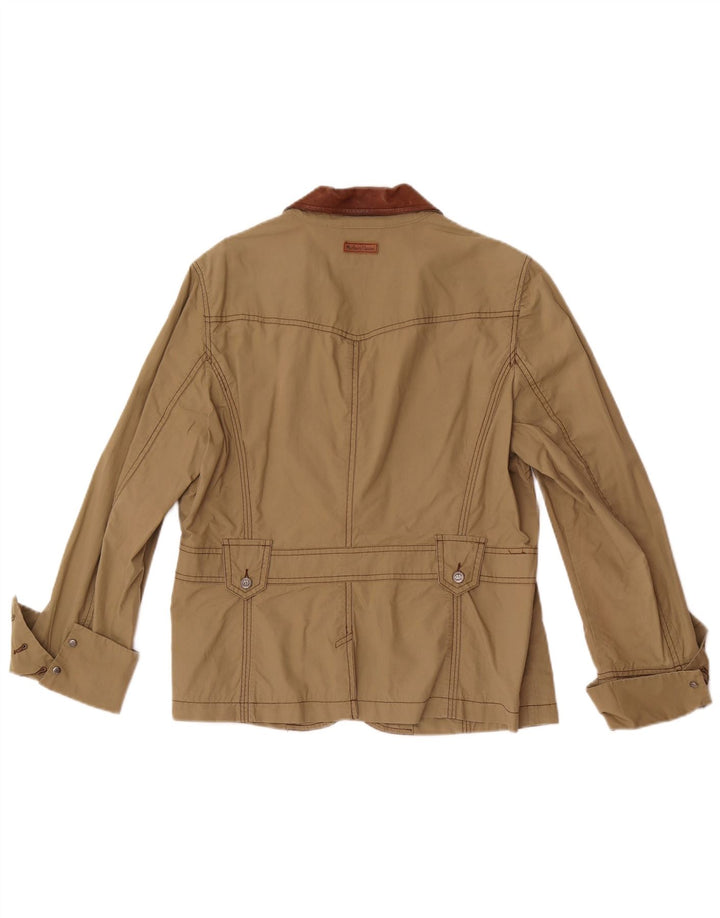 Giacca blazer a 3 bottoni da donna Marlboro Classics EU 48 2XL Colorblock kaki