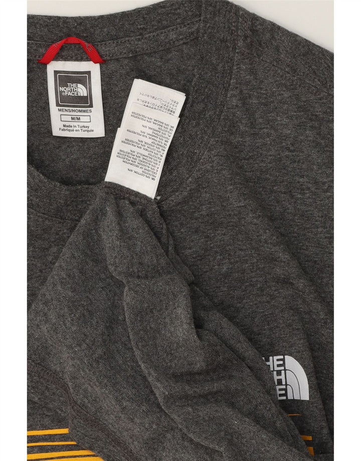 THE NORTH FACE T-shirt grafica da uomo in cotone grigio medio