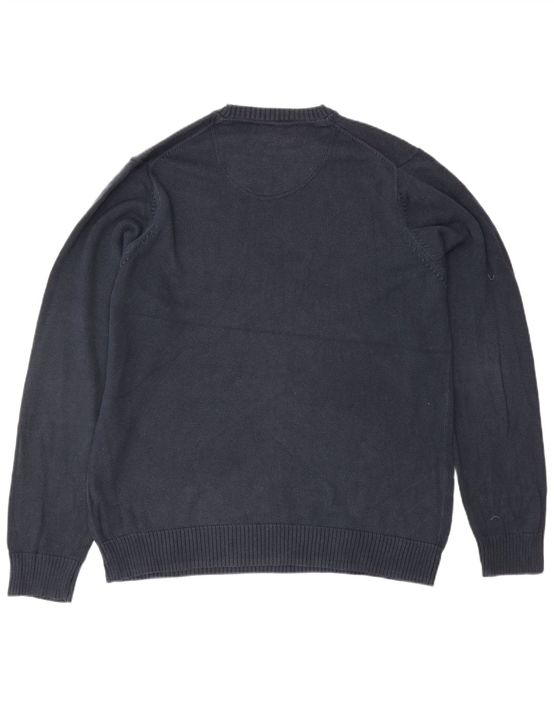 Maglione maglione girocollo da uomo Marks & Spencer cotone medio blu navy