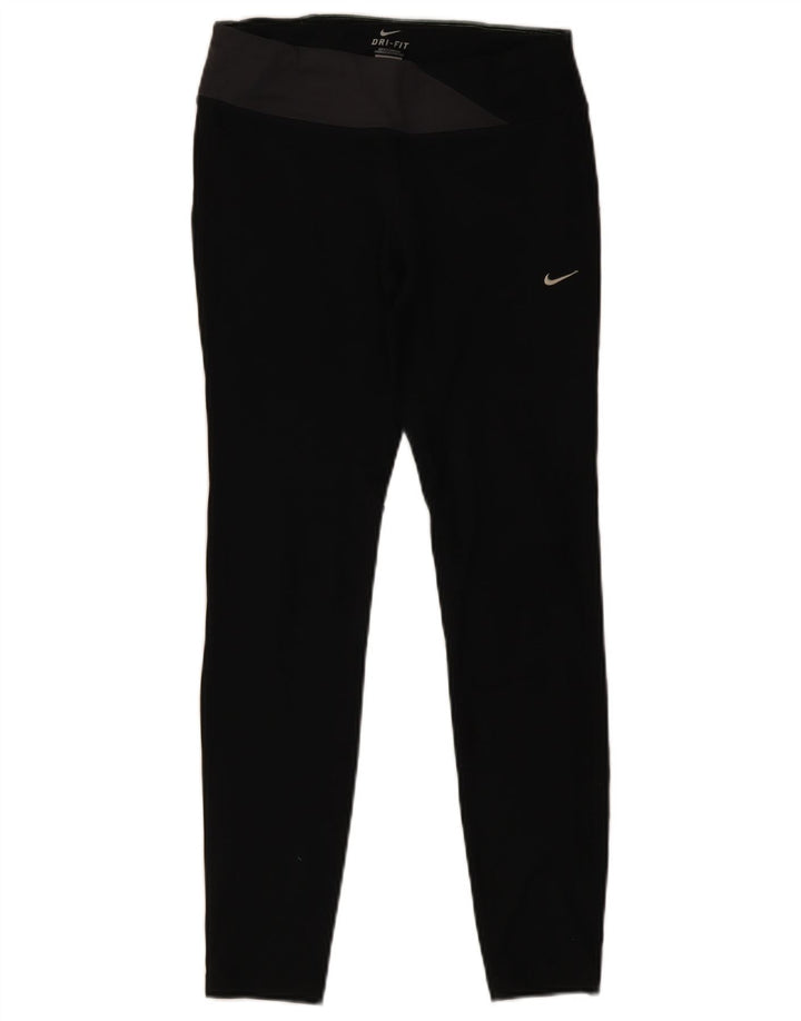 Leggings Nike Dri Fit da donna UK 12 Medium Black Colourblock in poliestere