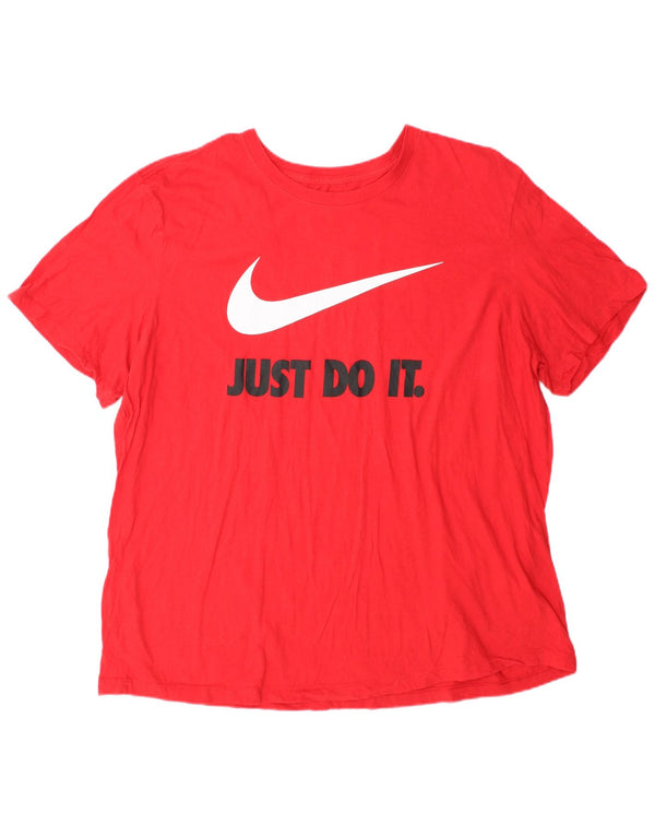 Nike Mens Graphic T-Shirt Top 2XL Red