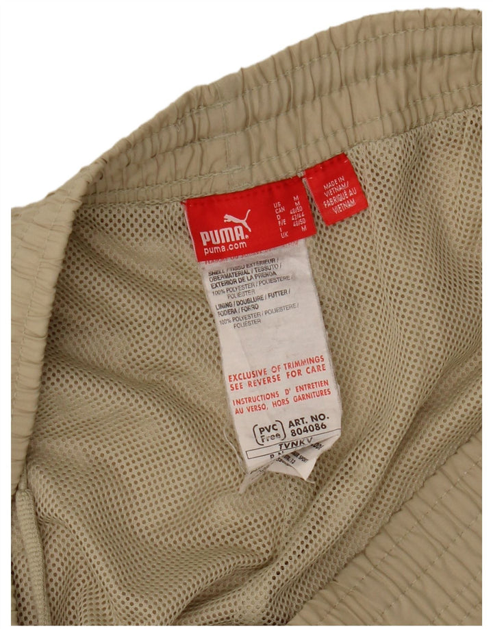 Pantaloni da tuta Capri con grafica PUMA da uomo in poliestere beige medio