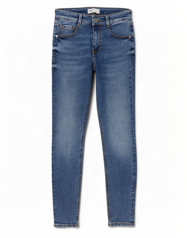 Jeans skinny da donna Zara EU 36 XS W26 L27 cotone blu
