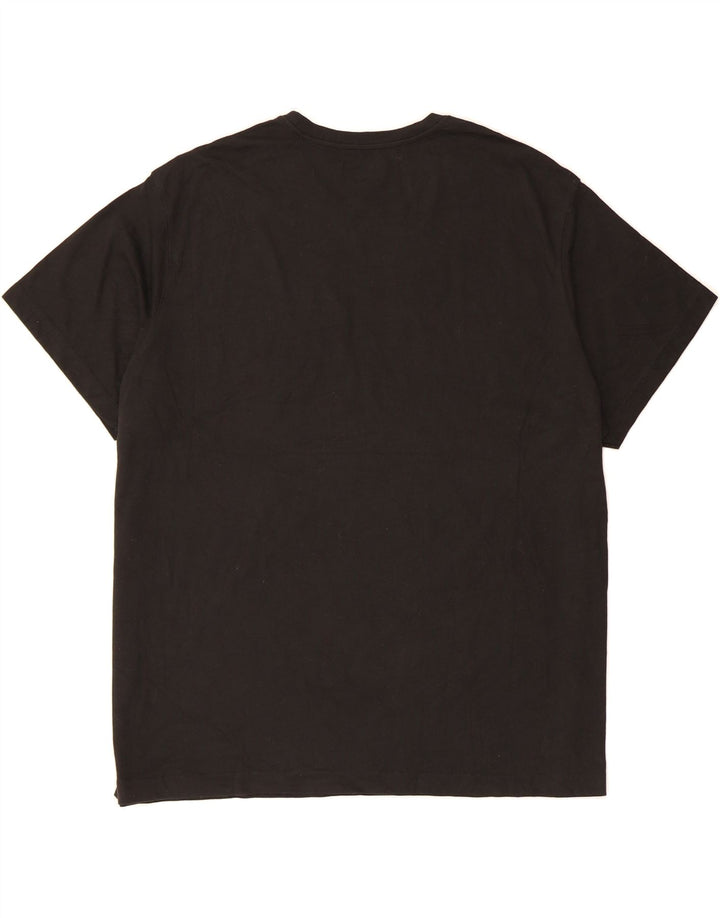 EDDIE BAUER Mens T-Shirt Top 2XL Black Cotton Vintage Eddie Bauer and Second-Hand Eddie Bauer from Messina Hembry 