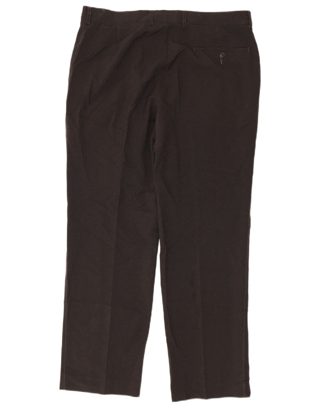Pantaloni chino dritti da uomo Marks & Spencer W36 L31 poliestere grigio