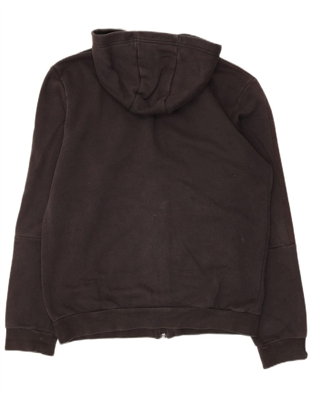 Maglione con cappuccio e zip da uomo ADIDAS in cotone nero medio