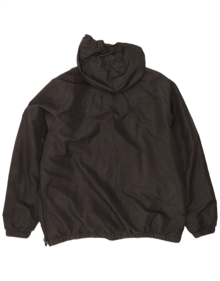 Giacca anorak con cappuccio grafico da uomo Ellesse UK 44 2XL poliestere nero