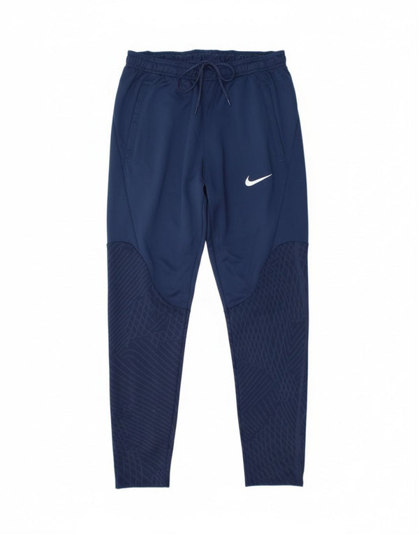 Pantaloni da tuta Nike Dri Fit Slim Fit da uomo, medio blu navy geometrico