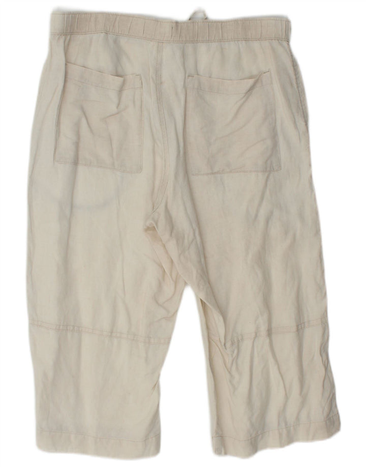 MARKS & SPENCER Bermuda da uomo blu Harbour W32 Lino beige medio