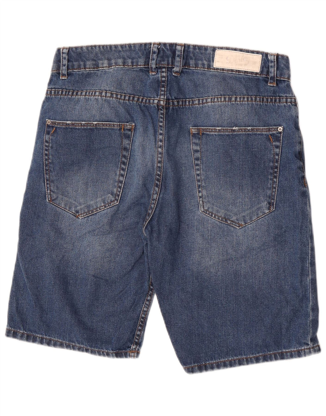 Pantaloncini di jeans da uomo Zara EU 42 Large W32 cotone blu