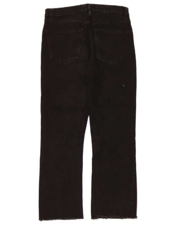 Jeans corti da donna Zara EU 38 piccoli W28 L24 neri