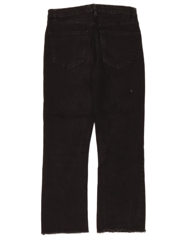Jeans corti da donna Zara EU 38 piccoli W28 L24 neri
