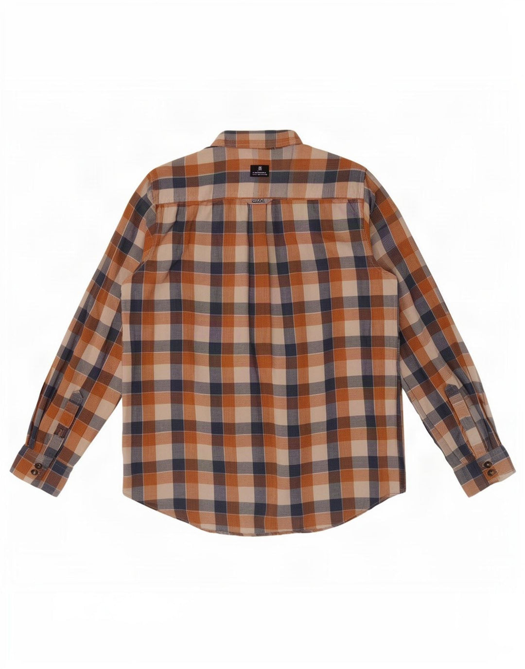 Crew Clothing Camicia da uomo dalla vestibilità classica, grande in cotone a quadretti marrone