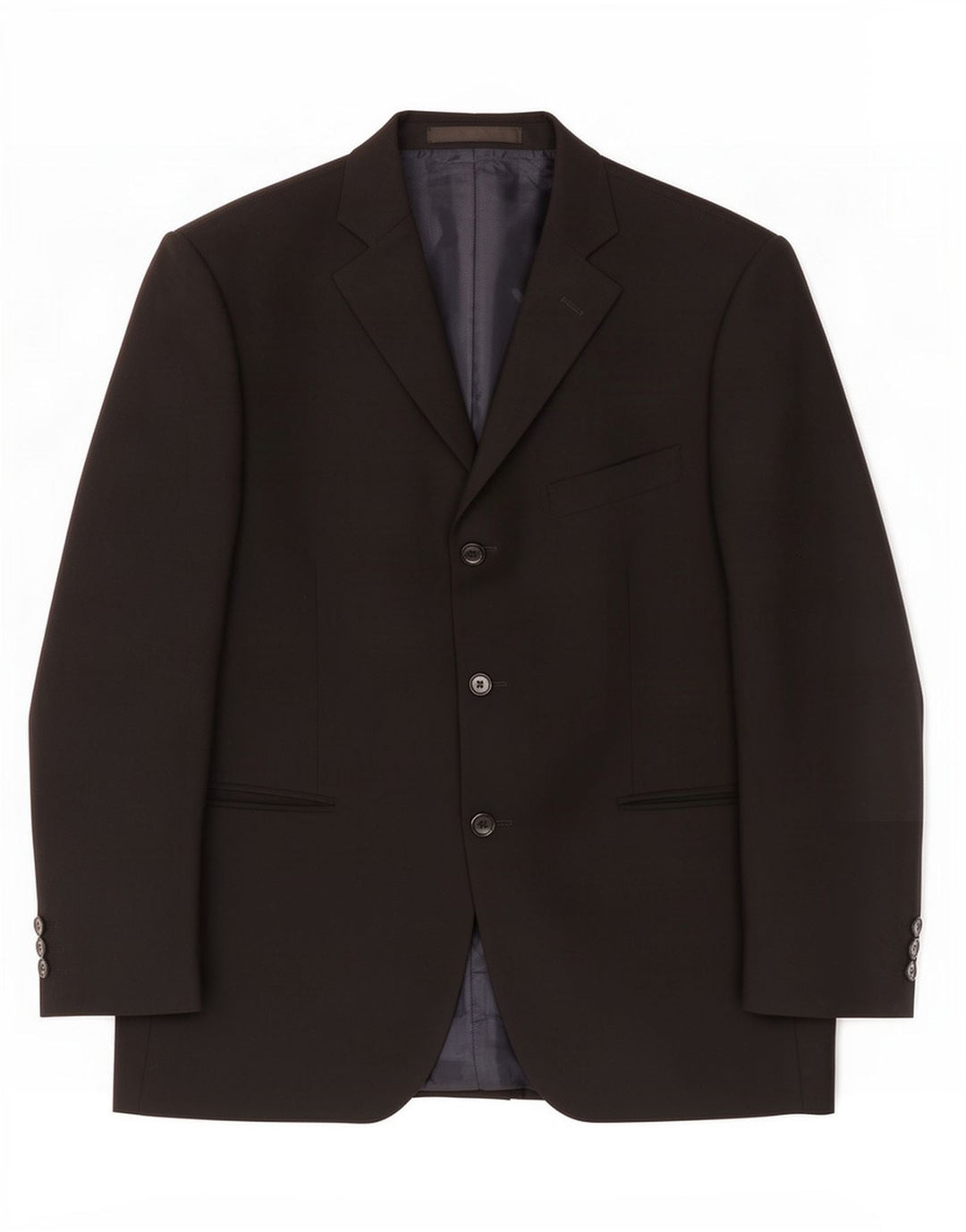Giacca blazer a 3 bottoni da uomo Marks & Spencer UK 40 poliestere nero medio