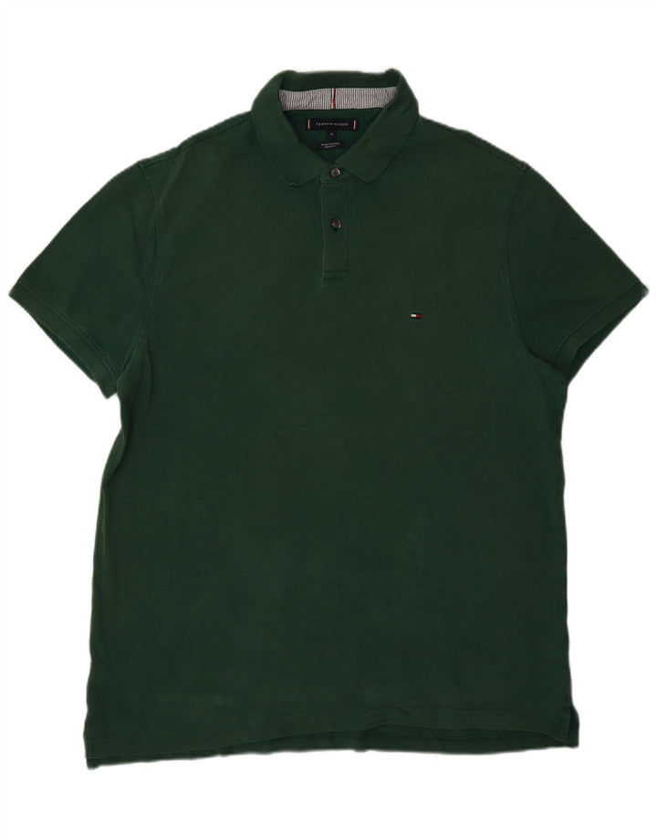 Polo da uomo vestibilità regolare Tommy Hilfiger XL verde