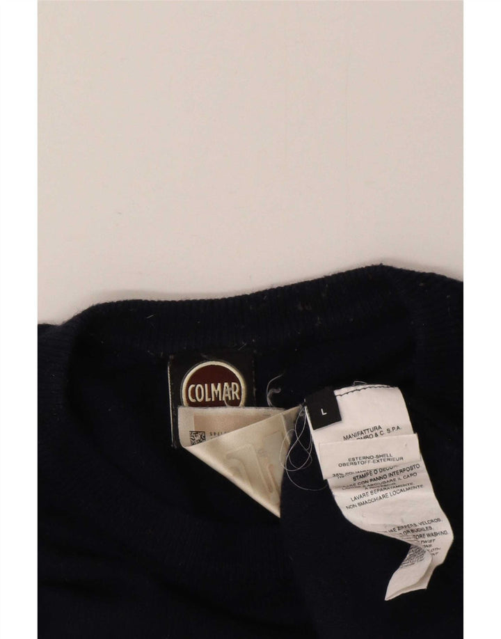 Maglione maglione girocollo da uomo Colmar grande blu navy in poliammide