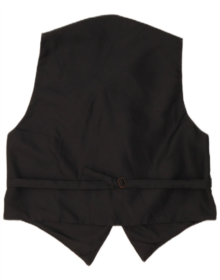Gilet vintage da uomo bordeaux medio geometrico