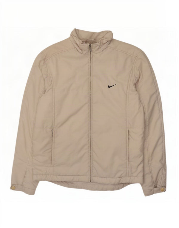 Giacca imbottita oversize Nike da donna US 4/6 Small Beige Poliestere