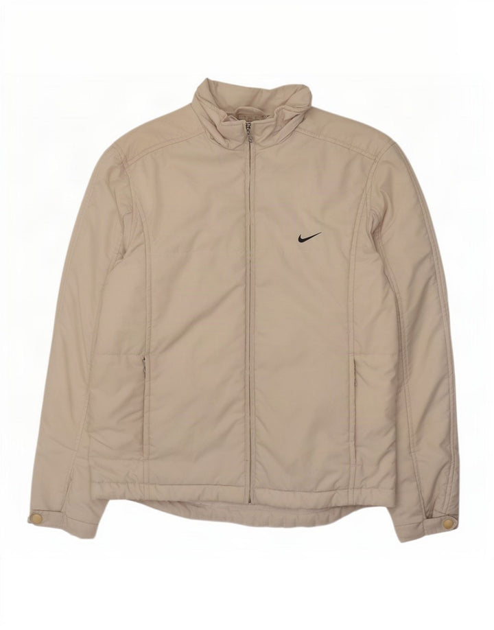 Giacca imbottita oversize Nike da donna US 4/6 Small Beige Poliestere