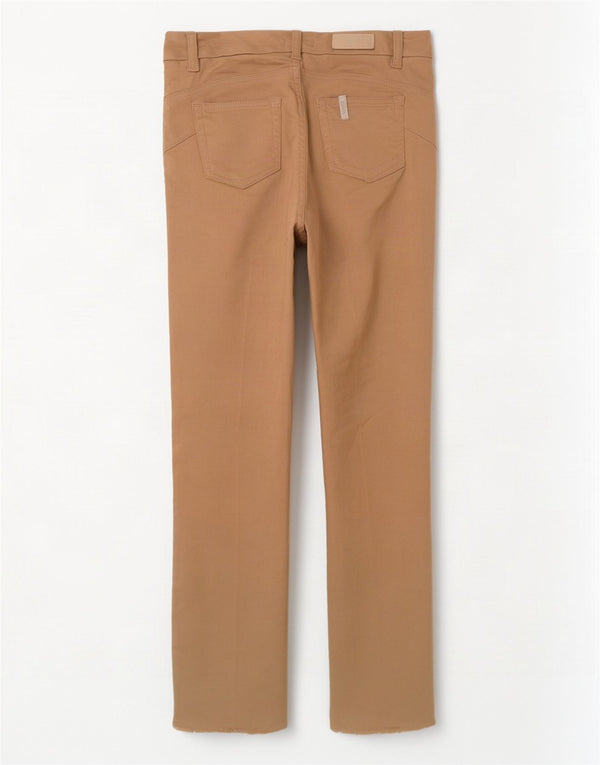Pantaloni da Abito Donna Liu Jo W28 L26 Cotone Marrone