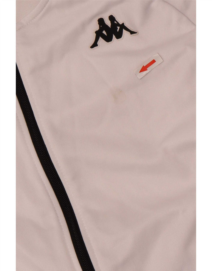 Giacca da tuta grafica da donna Kappa UK 10 Small White Colourblock