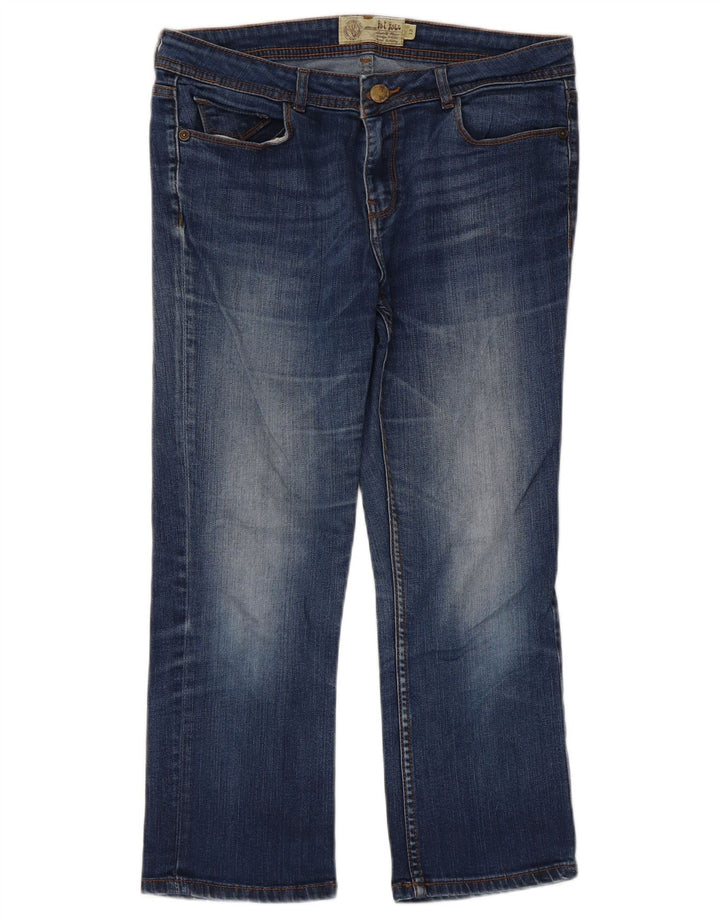 Jeans corti da donna Fat Face UK 12 medi W32 L23 Blu